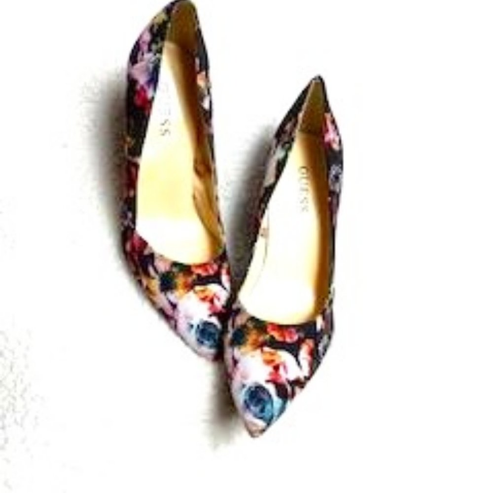 Guess Multicolored Floral Stilettos